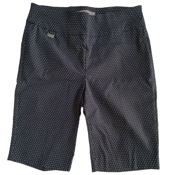 PHILOSOPHY | Women’s Black w/ White Dots Capris, Size PS - Picture 2 of 8